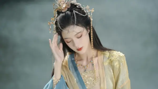 古装 古风 美女 金色 12k美女壁纸 MACGF.COM - macGF