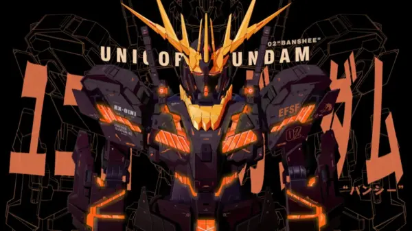 高达 02Banshee 报丧女妖 12k动漫壁纸 - macGF