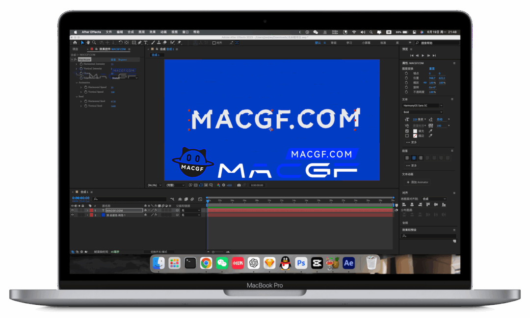 图片[2] - 「AE&PR插件&画面分割混乱置换视觉故障特效插件」Hacksaw v1.0.2 中文版 - macGF