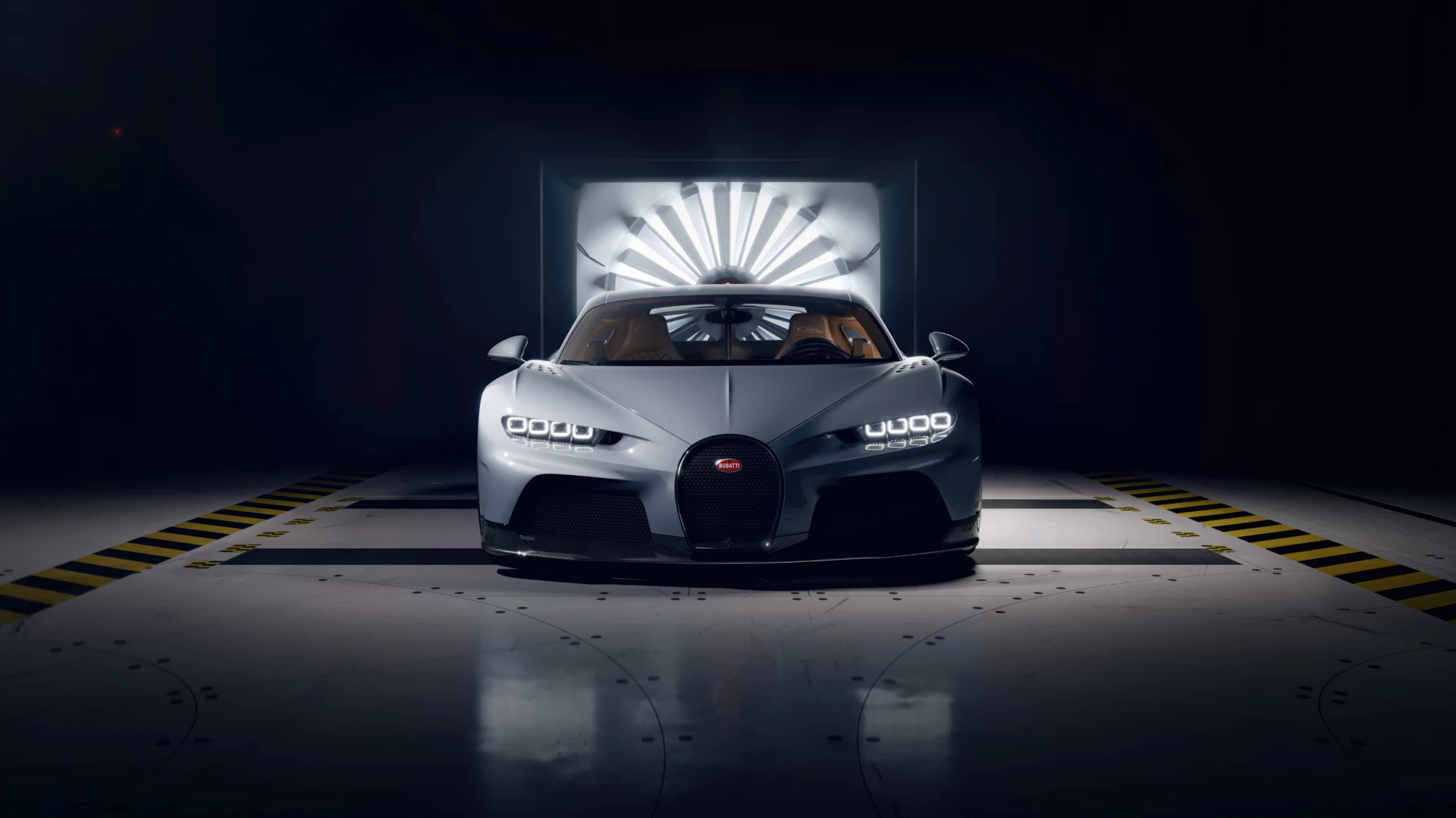 布加迪白色跑车 Bugatti Chiron Super Sport 12k跑车壁纸