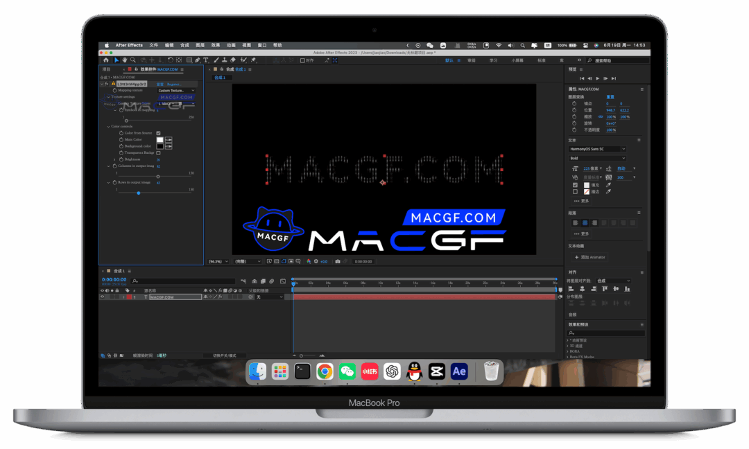 图片[1] - 「💥AE插件&ASCII文本乱码艺术视频映射特效插件」L3tt3rM4pp3r2 v2.0 中文版 - macGF