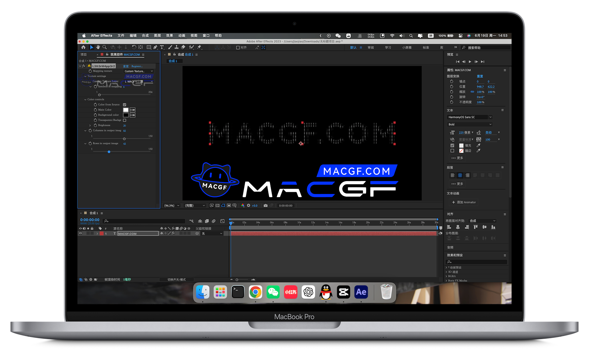 图片[1] - 「💥AE插件&ASCII文本乱码艺术视频映射特效插件」L3tt3rM4pp3r2 v2.0 中文版 - macGF