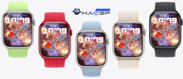 bt21 泳池 嬉戏打闹 Apple Watch 精美景深人像表盘 - macGF