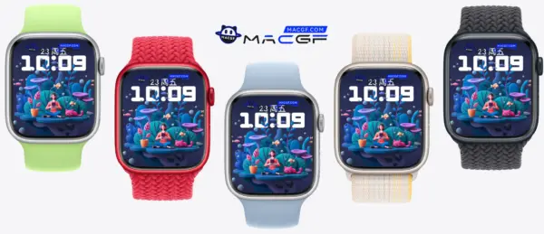 猫和它主人惬意的邂逅 Apple Watch 原生景深人像表盘 - macGF