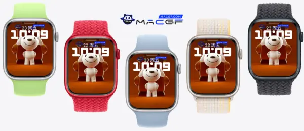 京东 狗狗 吉祥物 joy Apple Watch 原生景深人像表盘 - macGF