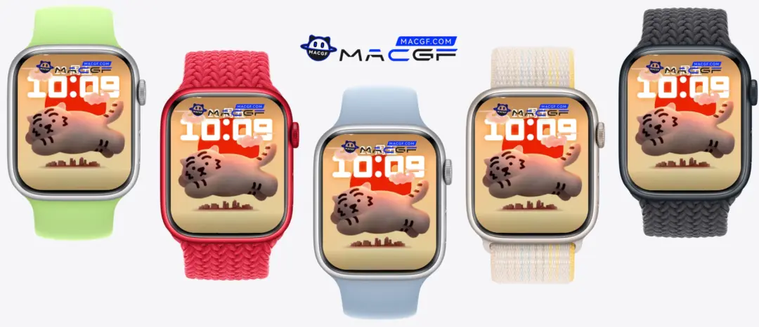 MUZIK TIGER 云 小老虎 红日 Apple Watch 原生景深人像表盘