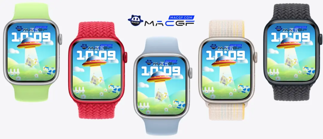 UFO飞碟 农场 奶牛 Apple Watch 原生景深人像表盘