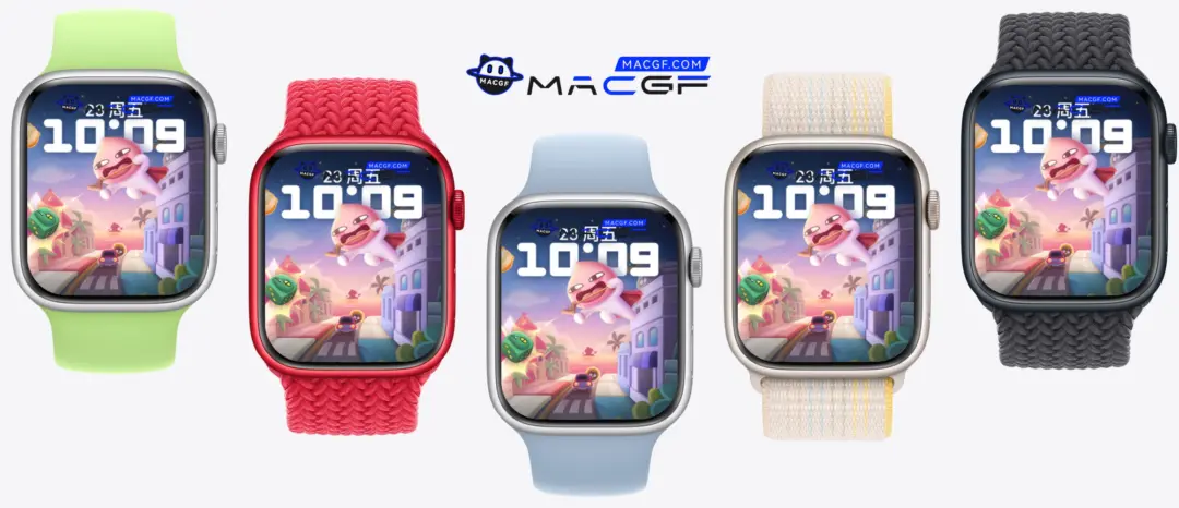 水蜜桃飞侠 弹弓  Apple Watch 原生景深人像表盘