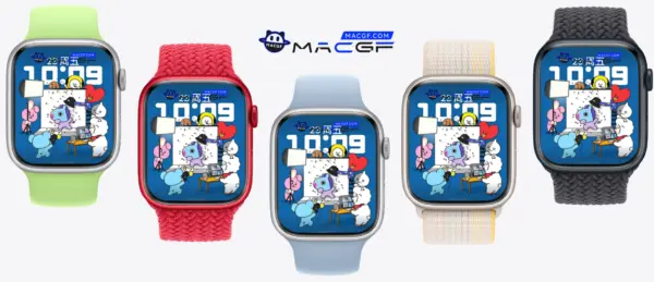 BT21 剧组 表演 直播 Apple Watch 原生景深人像表盘 - macGF