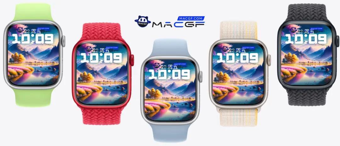 湖 野花 盛开 大雁 飞舞 Apple Watch 原生景深人像表盘