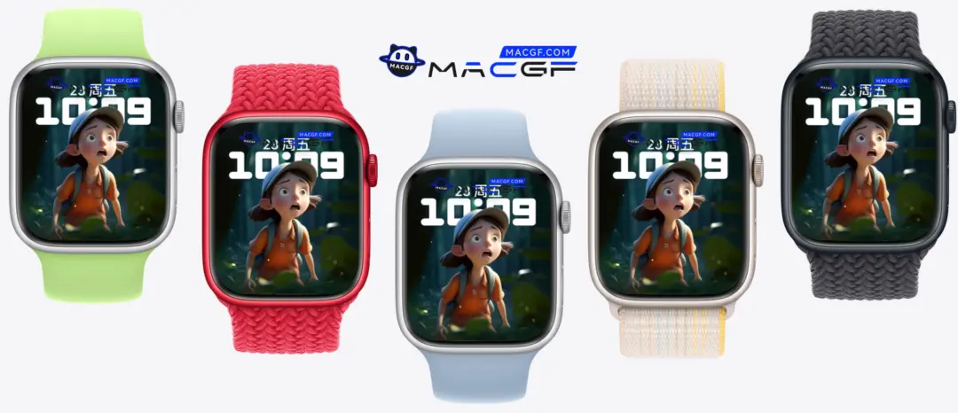 小女孩 户外 不可思议 Apple Watch 精美景深原生表盘