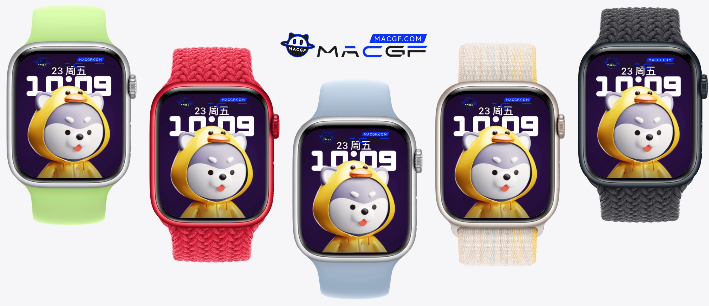 小鸡 二哈 可爱 哈士奇 呆呆  Apple Watch 景深人像表盘 - macGF