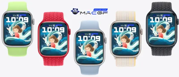 千与千寻 女孩 白龙 Apple Watch 景深人像表盘 - macGF