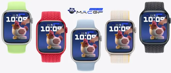 一只3D立体咯咯鸡 Apple Watch 景深人像表盘 - macGF