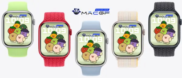 西红柿 白菜 土豆 菜心 圆圆头 Apple Watch 景深人像表盘 - macGF