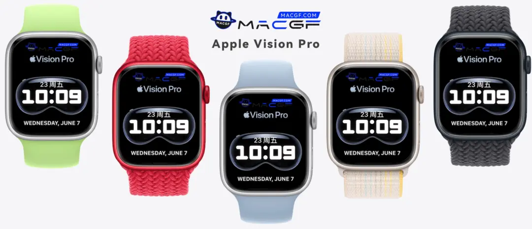 精美Apple Vision Pro样式 Apple watch表盘