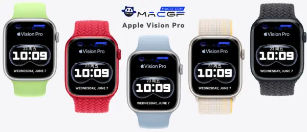 精美Apple Vision Pro样式 Apple watch表盘 - macGF