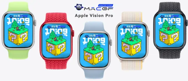 马里奥方块岛 可爱 Apple watch 精美原生表盘 - macGF