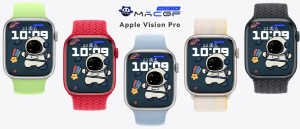 可爱太空人 Apple watch 精美原生表盘 - macGF