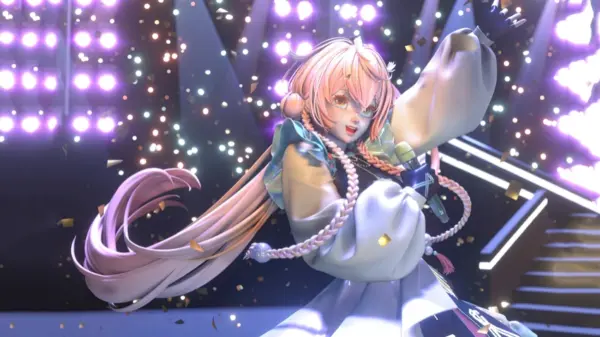 偶像 舞台灯光 女孩 3D 12k动漫游戏壁纸 MACGF.COM - macGF