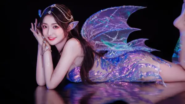 红格格 紫系 天使 精灵 美女壁纸 MACGF.COM - macGF