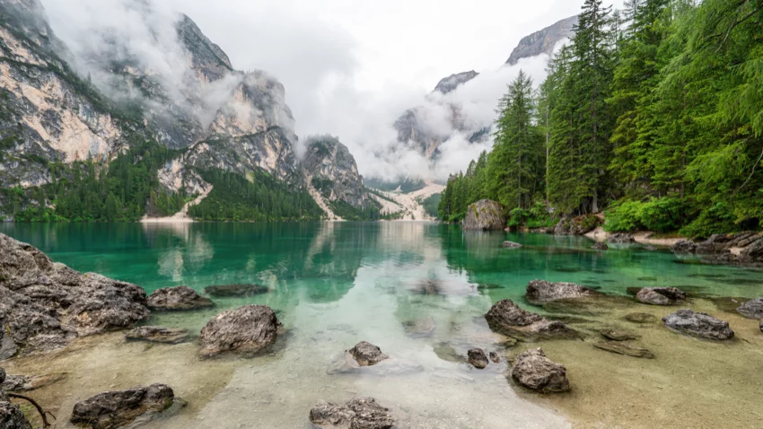 青山绿水 雾 氧 12k风景壁纸 MACGF.COM - macGF