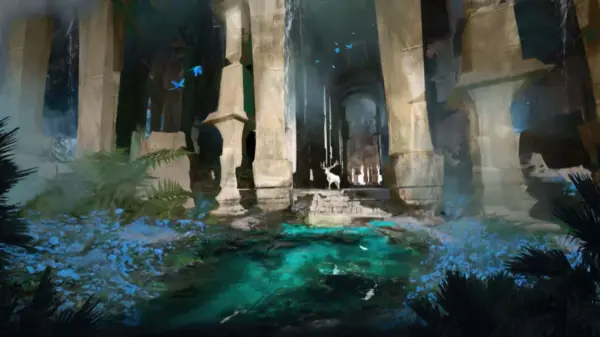 湖 唯美 鹿 12k动漫风景壁纸 MACGF.COM - macGF