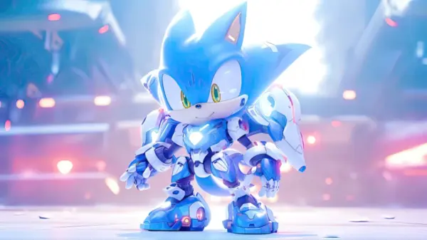 高达版音速小子 索尼克 12k影视动漫壁纸 MACGF.COM - macGF