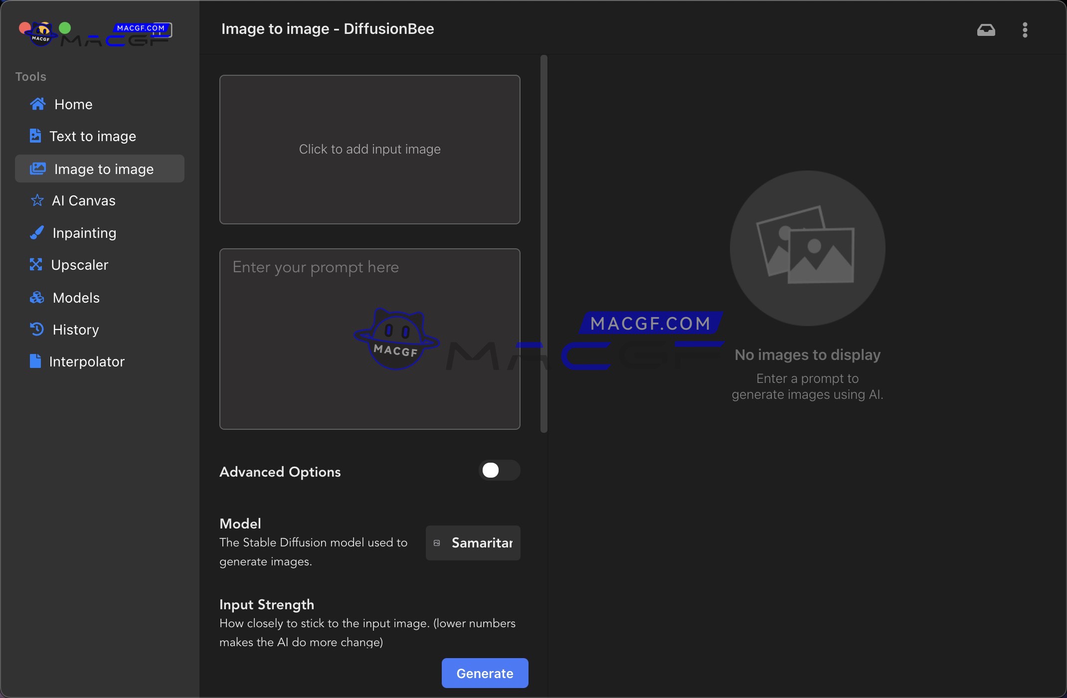 图片[4] - 「AI绘画&Stable Diffusion(SD)一键部署工具」DiffusionBee v2.2.1 英文版 - macGF