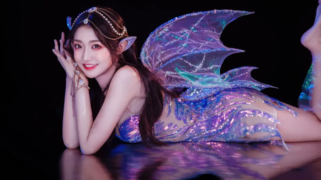 红格格 紫系 天使 精灵 美女壁纸 MACGF.COM