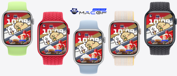 线条小狗 茅台 瑞幸 联名款表盘 原生景深表盘 - macGF