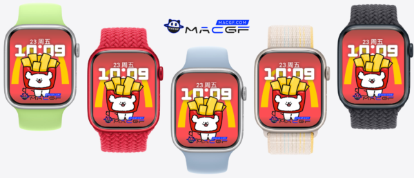 线条小狗 麦当劳 可爱薯条款 M 原生景深表盘 - macGF
