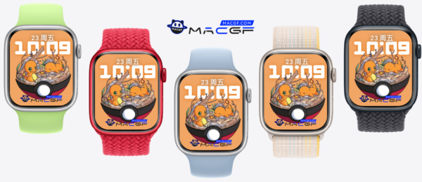 宝可梦 精灵球 喷火龙 苹果 Apple Watch 景深人像表盘 - macGF