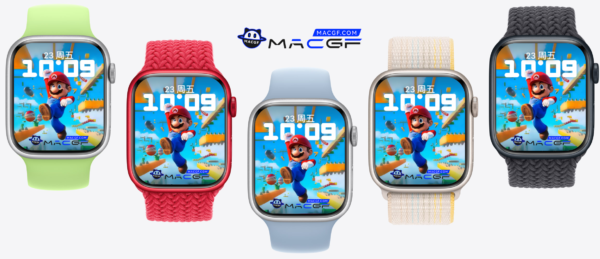 经典小游戏 马里奥闯关 苹果 Apple Watch 景深人像表盘 - macGF