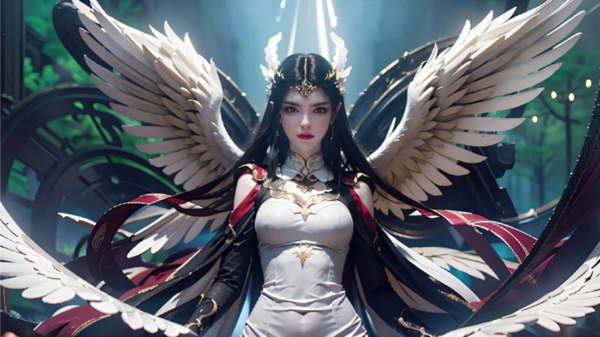 斗破苍穹 美杜莎 翅膀 12k游戏动漫壁纸 MACGF.COM - macGF