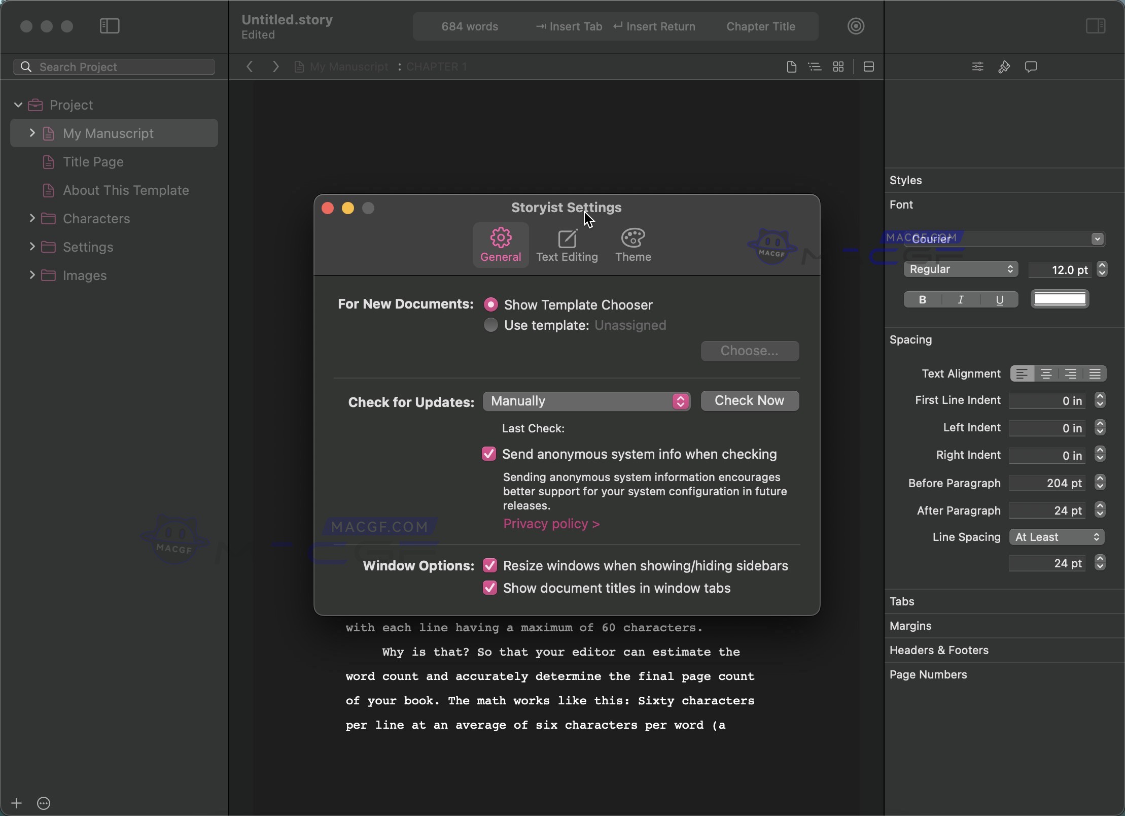 图片[4] - 「小说剧本写作软件｜剧情脚本写作工具」Storyist v4.3.1 英文激活版 - macGF