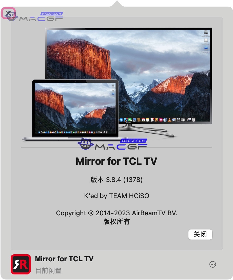 图片[1] - 「TCL电视投屏投影工具」Mirror for TCL TV v3.8.4 激活版 - macGF