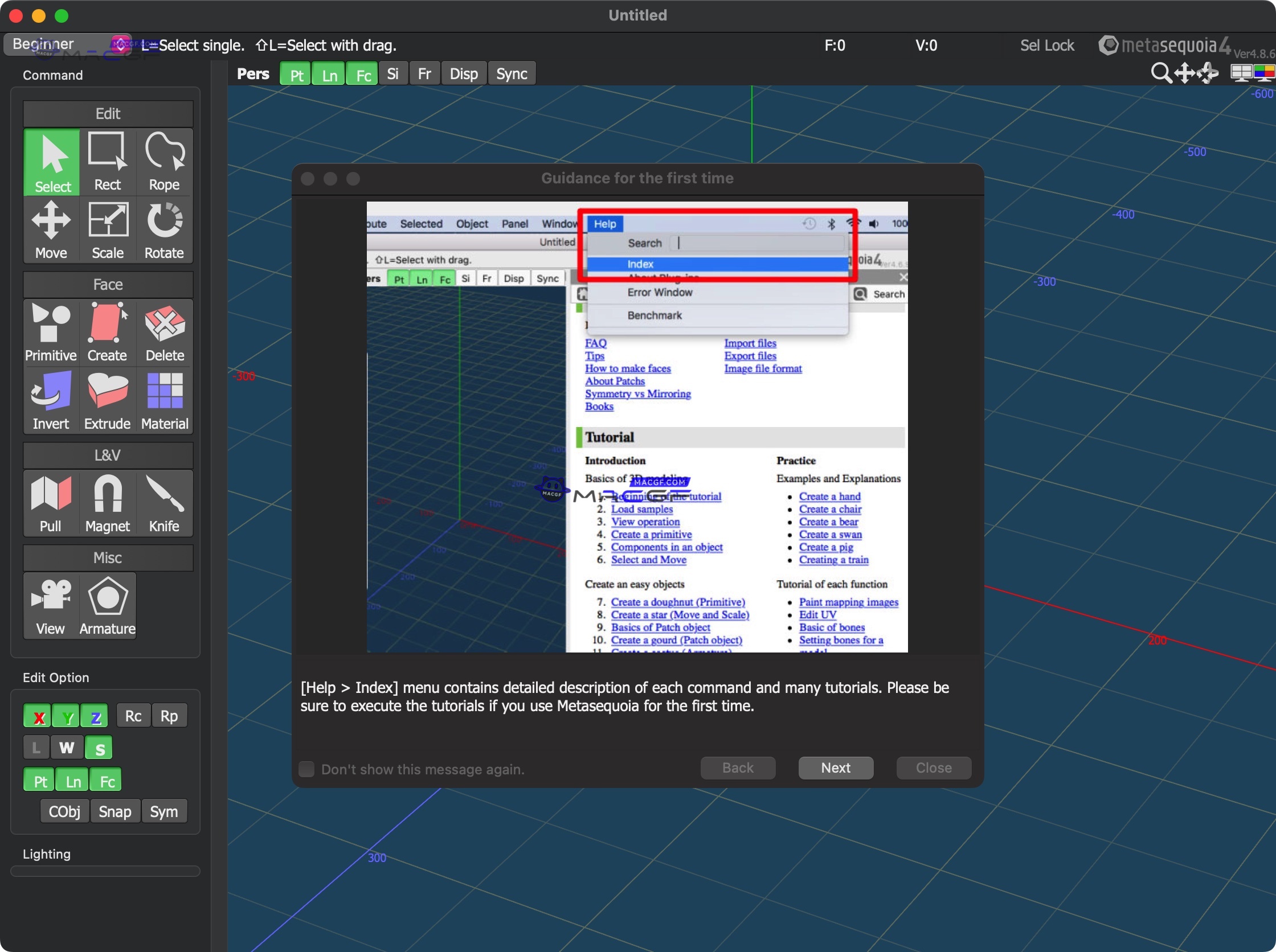 图片[1] - 「水杉3D建模&三维模型建模」Metasequoia 4 v4.8.6 中文版 - macGF