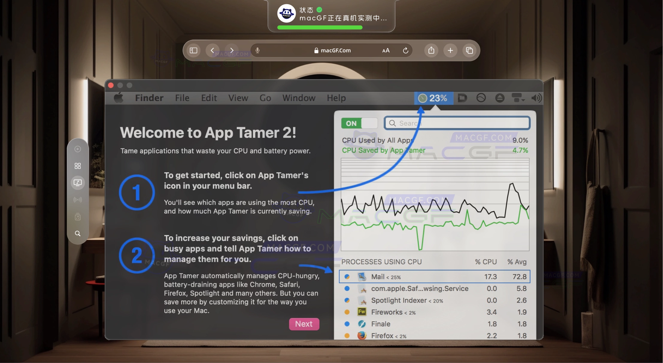 「防止占用过多CPU和电池寿命」App Tamer v2.8.4 激活版