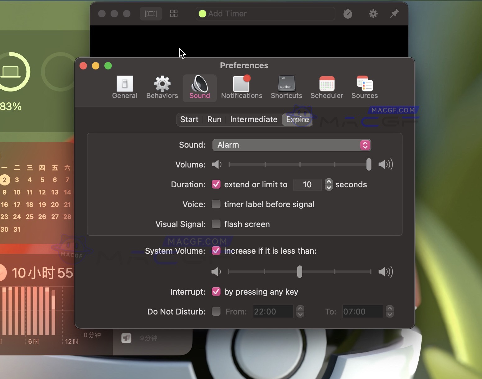 图片[1] - 「定时器/倒计时提醒」Timer RH v3.1.2 英文激活版 - macGF