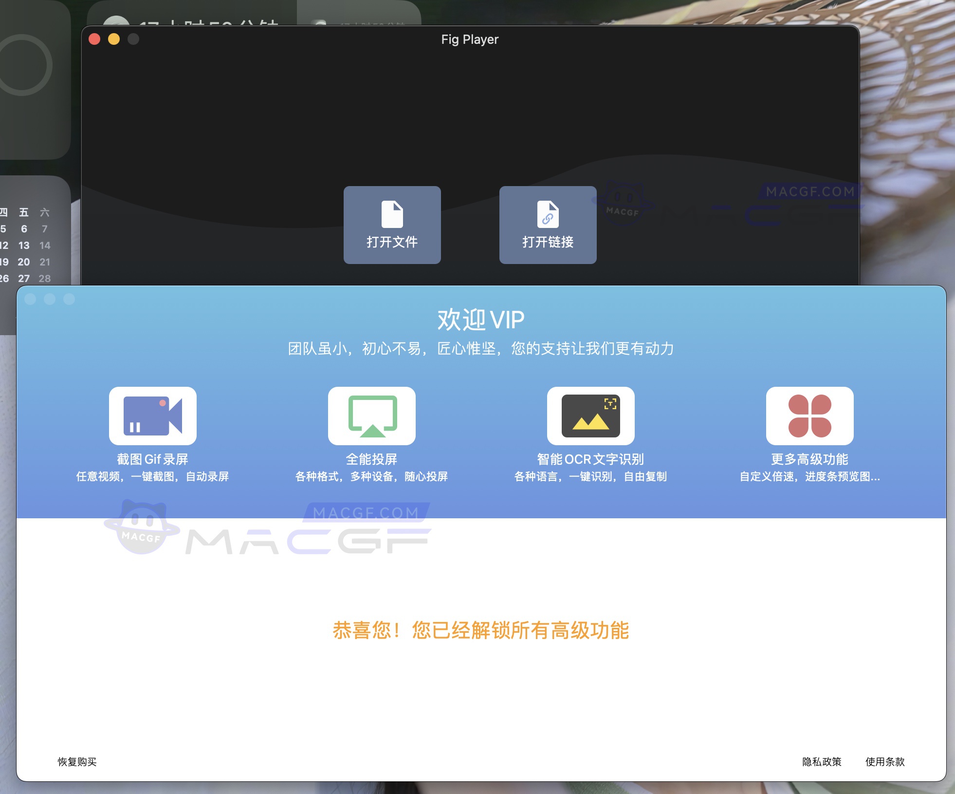 图片[1] - 「视频播放器｜无花果播放器」Fig Player - play mp4 mkv mp3 v1.3.5 激活版 - macGF