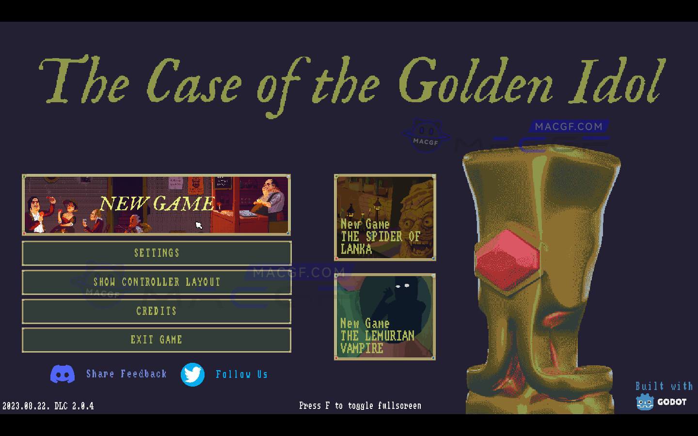 图片[1] - 「黄金偶像案」The Case of the Golden Idol v2023.08.22. DLC 2.0.4 英文原生版【含DLC兰卡蜘蛛、利莫里亚文明】 - macGF