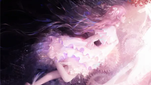 粉色 魔法少女小圆 同人 油画 12k动漫壁纸 - macGF