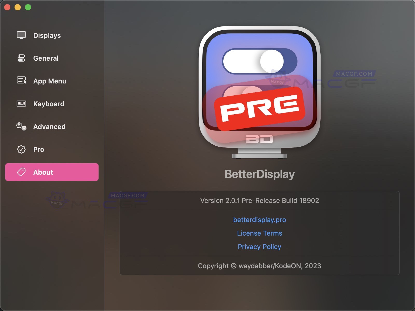 图片[4] - 「🚀💻显示器分辨率调整管理神器」BetterDisplay Pre v2.0.1 英文激活版 - macGF