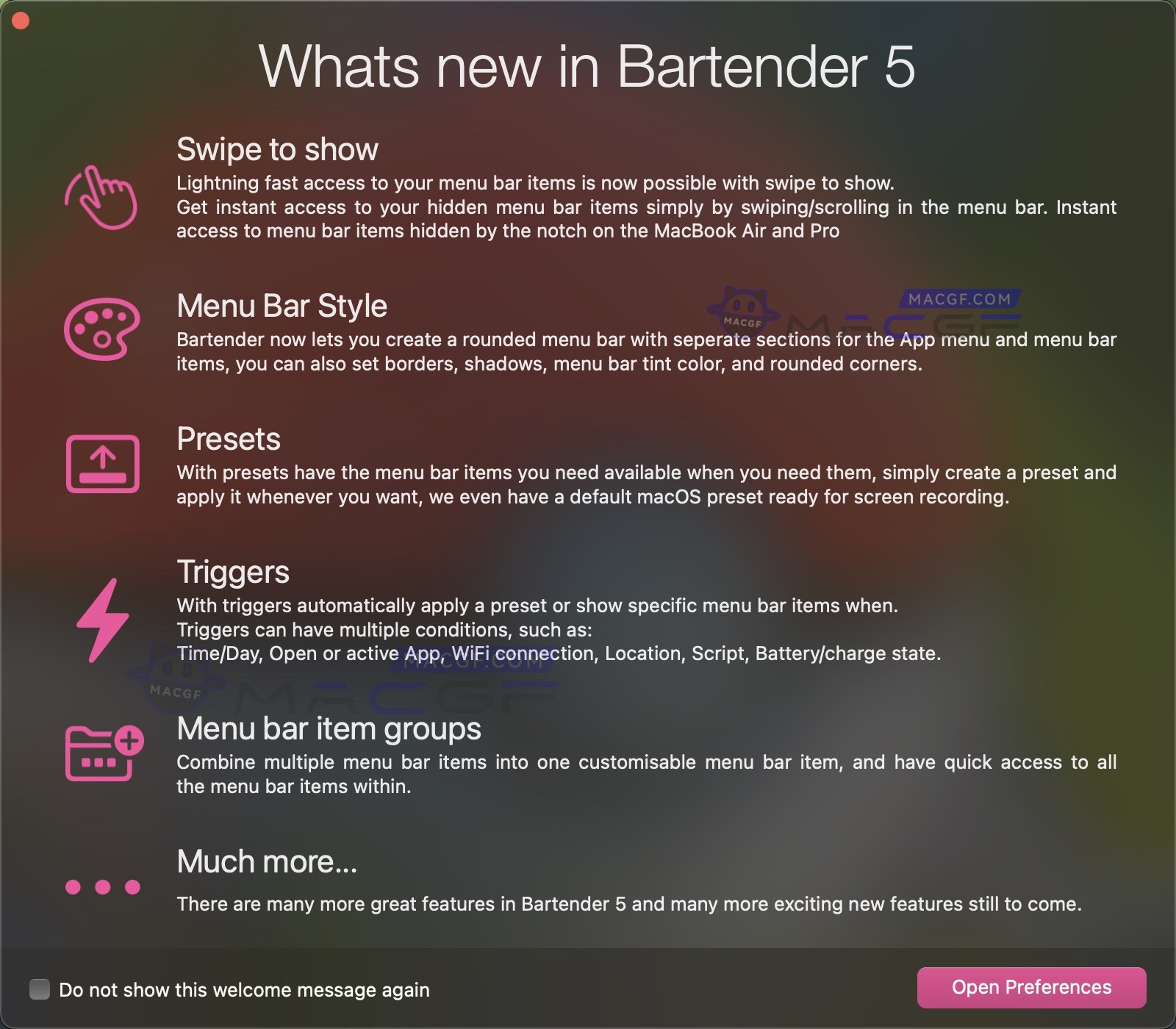 图片[1] - 「菜单栏图标管理神器」Bartender 5 v5.0.37 激活版 - macGF