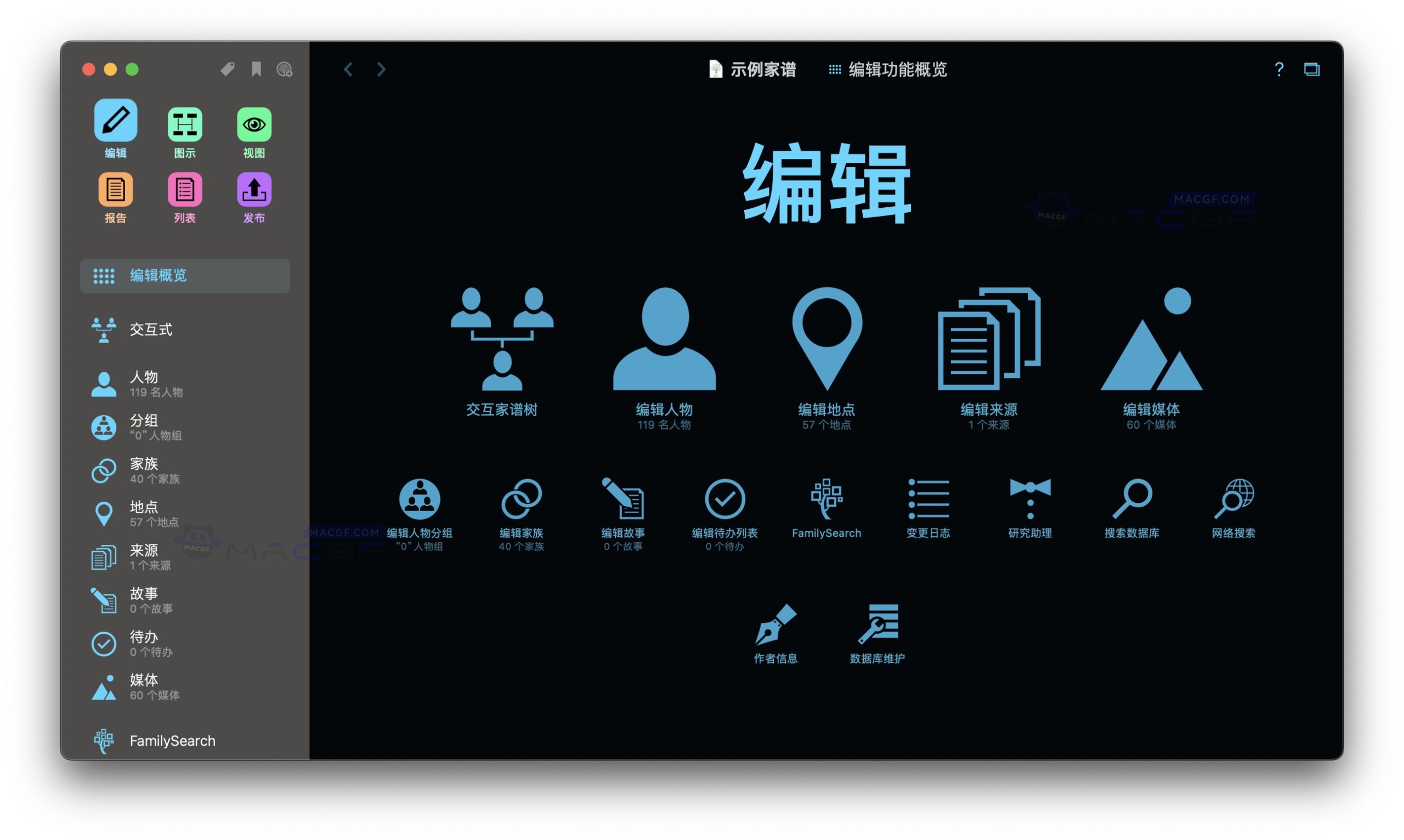 图片[2] - 「家族族谱人物关系图表制作」MacFamilyTree v10.2.2 中文激活版 - macGF