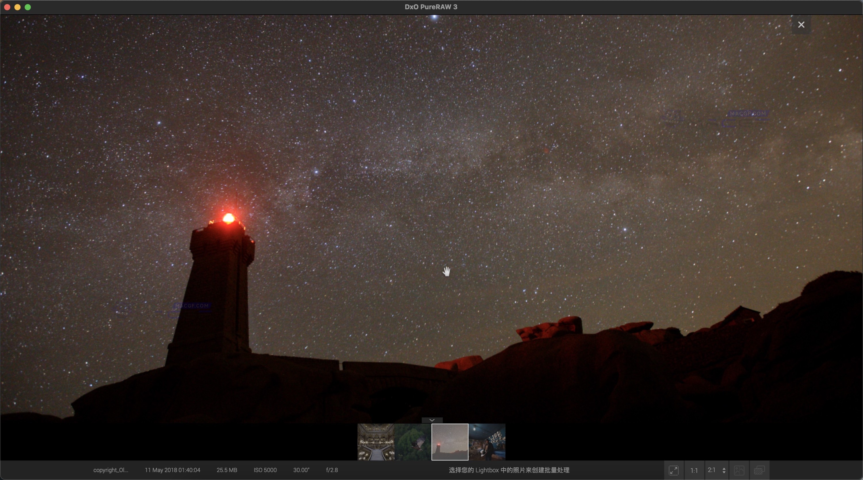 图片[1] - 「降噪光学矫正软件｜Lrc图像降噪处理插件」DxO PureRAW v3.6.1 中文激活版 - macGF