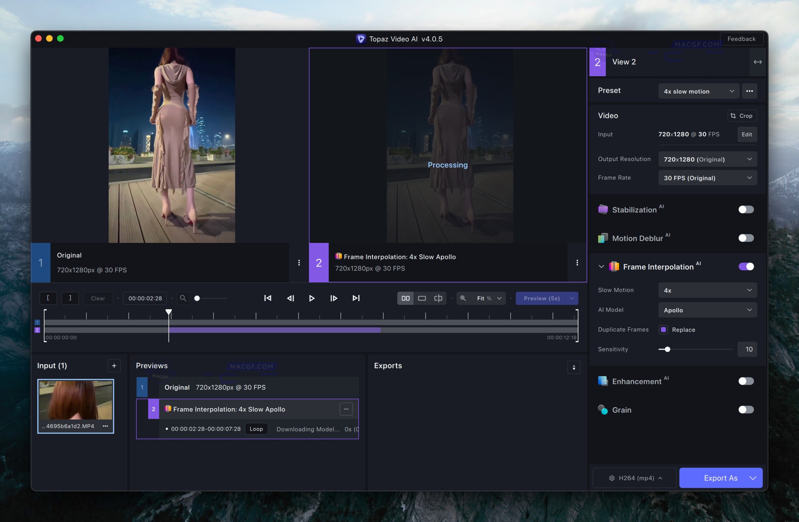 图片[1] - 「Ai智能视频增强模型软件」Topaz Video AI v6.2.0 激活版 - macGF