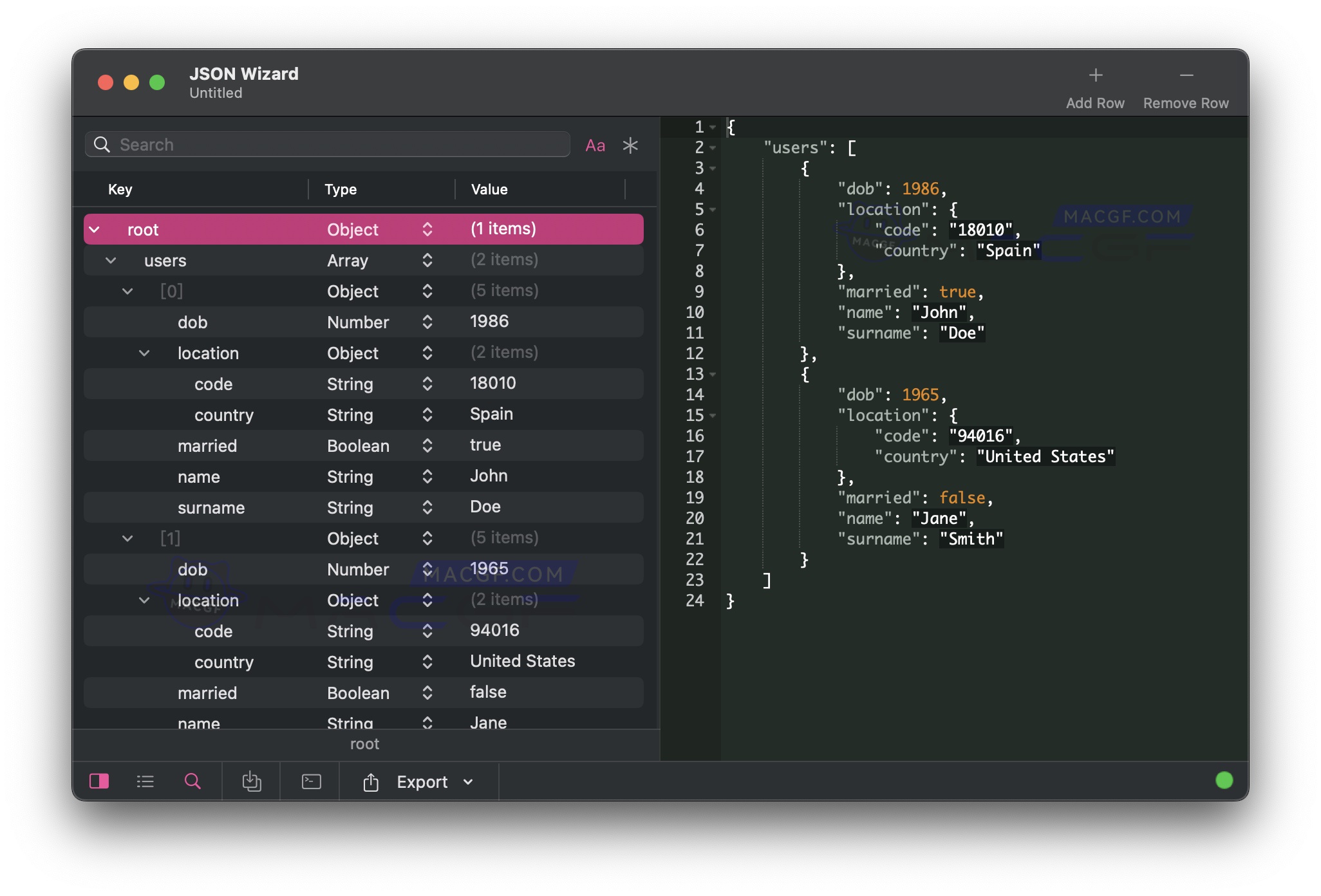 图片[1] - 「强大JSON解析编辑器｜JSON美化」JSON Wizard v2.0 激活版 - macGF
