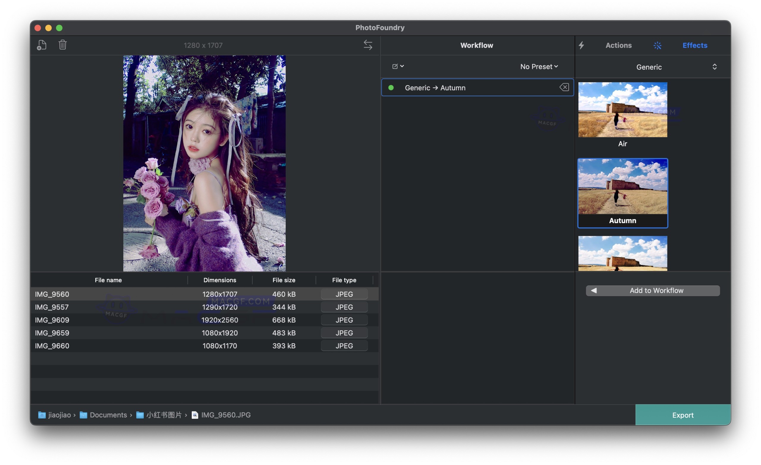 图片[1] - 「专业批量照片滤镜编辑软件」PhotoFoundry v1.2 激活版 - macGF